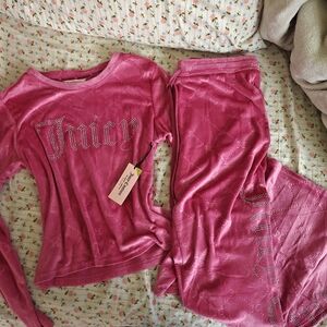Juicy Couture Pink Velour Tracksuit